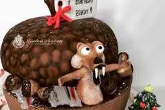 sculpted birthday cake