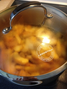 Cover the pot and simmer on low heat